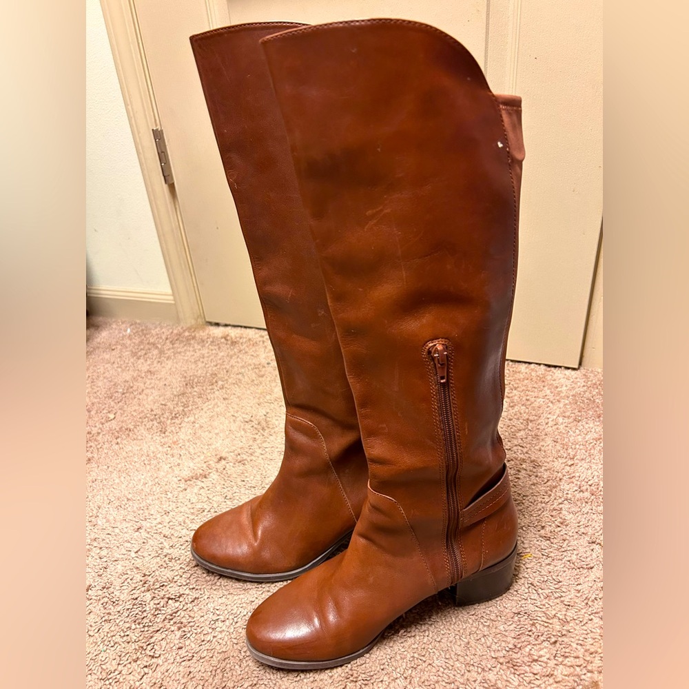 Anne Klein Genuine leather tall boot, sz 9M